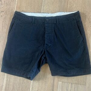 Buck mason black officer short. Slub twill. Never worn. Size 36.